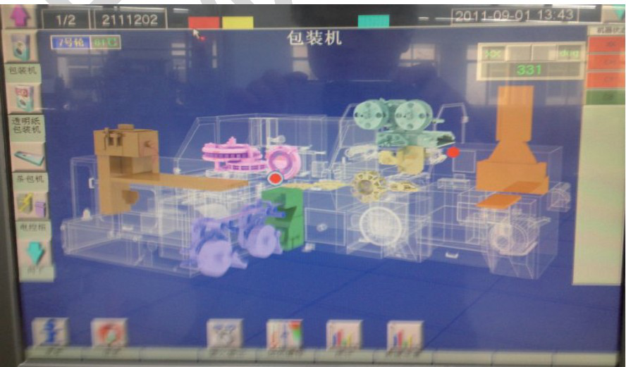 包裝機新控製係統效果圖