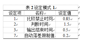 包裝機設定模式1