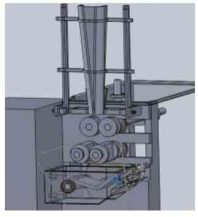 顆粒包裝機傳動機構的3D模型圖