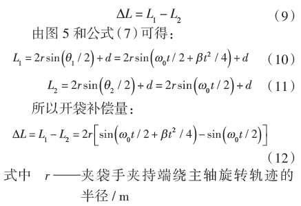 開袋補償量圖