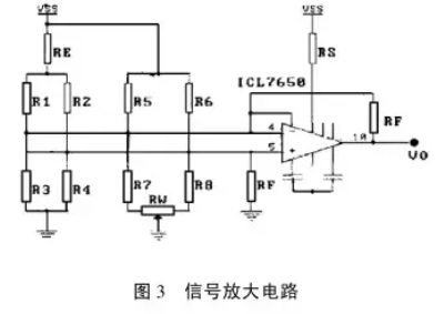 稱重傳感器信號放大電路圖