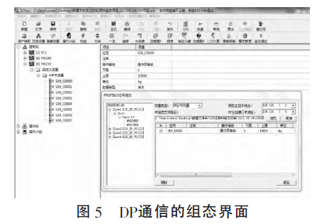 稱重通信的組態界麵圖